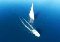sailing yacht sailboat motor boat blue sea